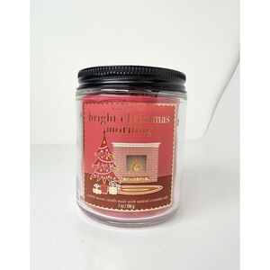 Bath & Body Works Bright Christmas Morning Single Wick Candle Holiday New
